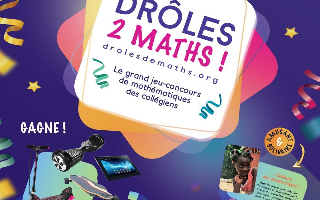 Des mathématiques drôles et solidaires !